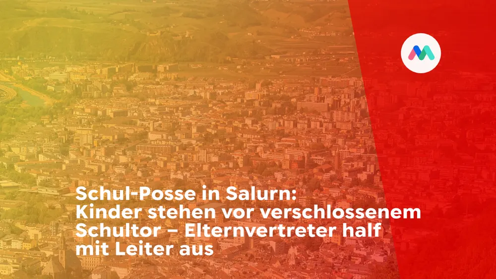 Schul-Posse in Salurn: Kinder stehen vor verschlossenem Schultor – Elternvertreter half mit Leiter aus