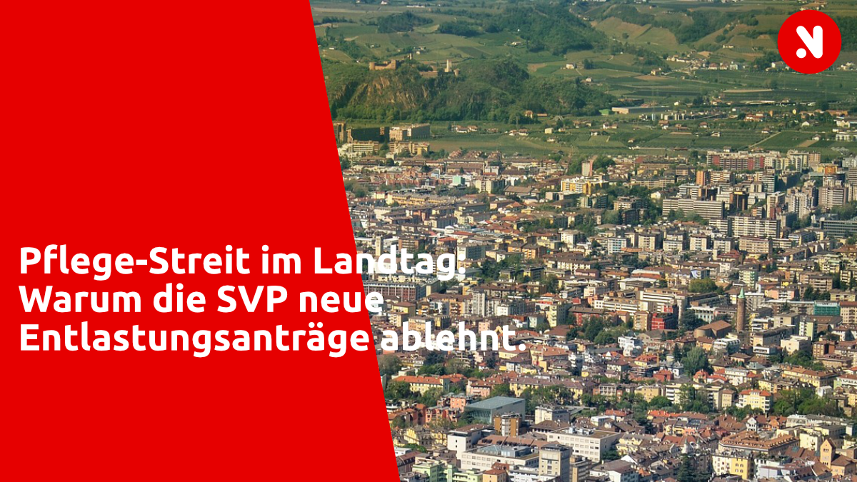Pflege-Streit im Landtag: Warum die SVP neue Entlastungsanträge ablehnt