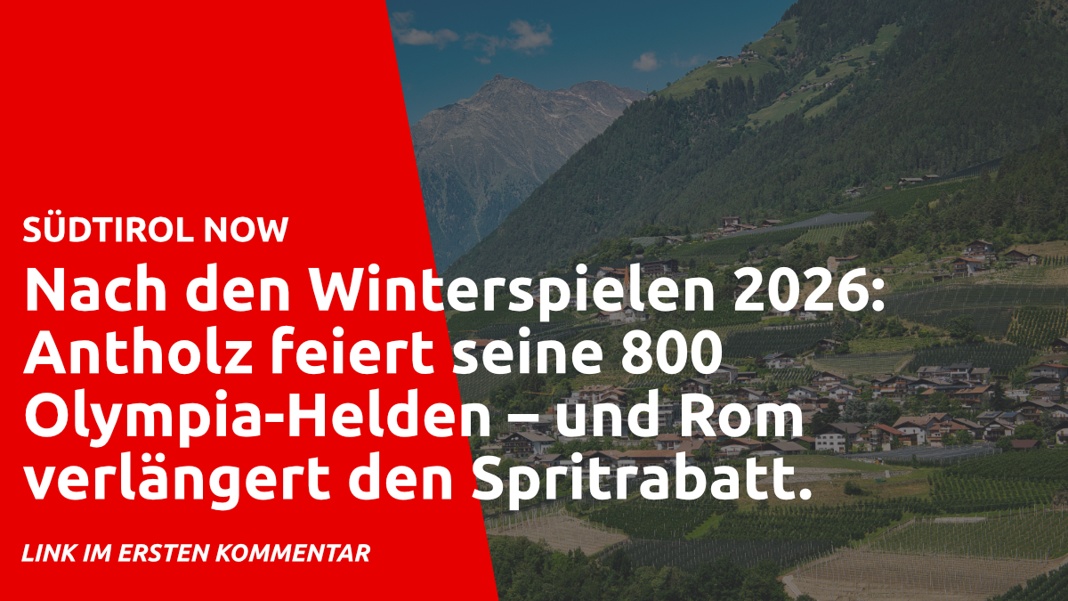 SN-News: Nach den Winterspielen 2026: Antholz feiert seine 800 Olympia-Helden – und Rom verlängert den Spritrabatt