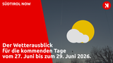 Das Wetter am Wochenende und am Montag in Südtirol (27. Juni - 29. Juni 2026)!
