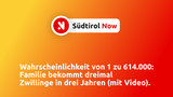 Wahrscheinlichkeit von 1 zu 614.000: Familie bekommt dreimal Zwillinge in drei Jahren (mit Video)