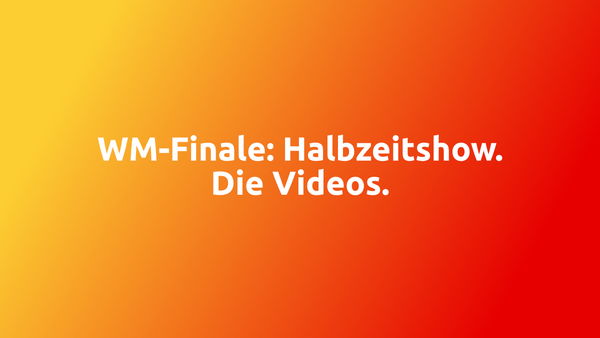 Spektakel beim WM-Finale: Das ist die historische Halbzeitshow im Video