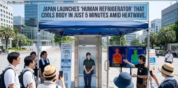Abkühlung in 5 Minuten: Japan erfindet den „Kühlschrank für Menschen“
