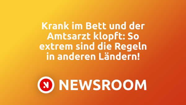 Krank im Bett und der Amtsarzt klopft: So extrem sind die Regeln in anderen Ländern!
