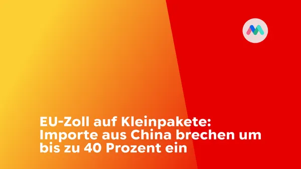 EU-Zoll auf Kleinpakete: Importe aus China brechen um bis zu 40 Prozent ein