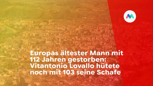 Europas ältester Mann mit 112 Jahren gestorben: Vitantonio Lovallo hütete noch mit 103 seine Schafe