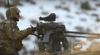 50 Cal Gatling Gun! Good Lord!