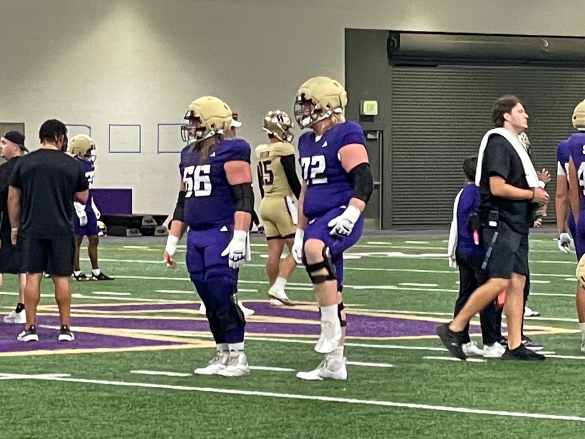 Camp Takeways: Huskies Offensive Line Continues to Shape Up