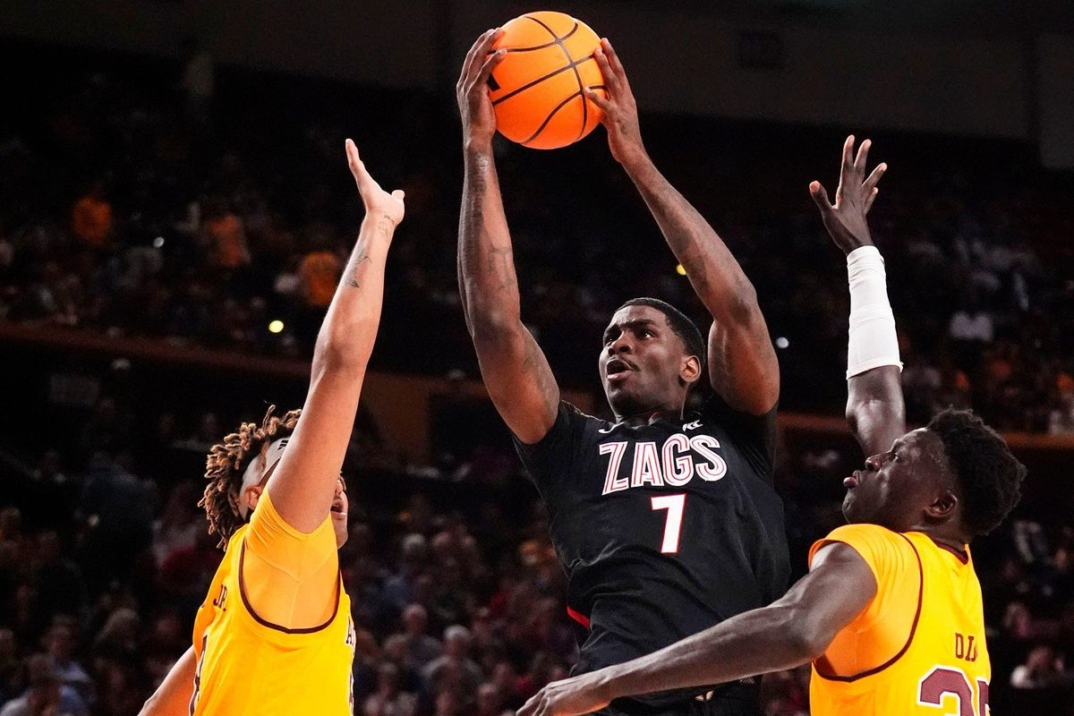 Tyon Grant-Foster Records Double-Double as Gonzaga Rolls Over Arizona State in 77-65 Road Win