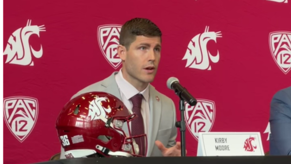‘Great to Be Home’: Kirby Moore Introduced as Washington State’s 36th Head Football Coach