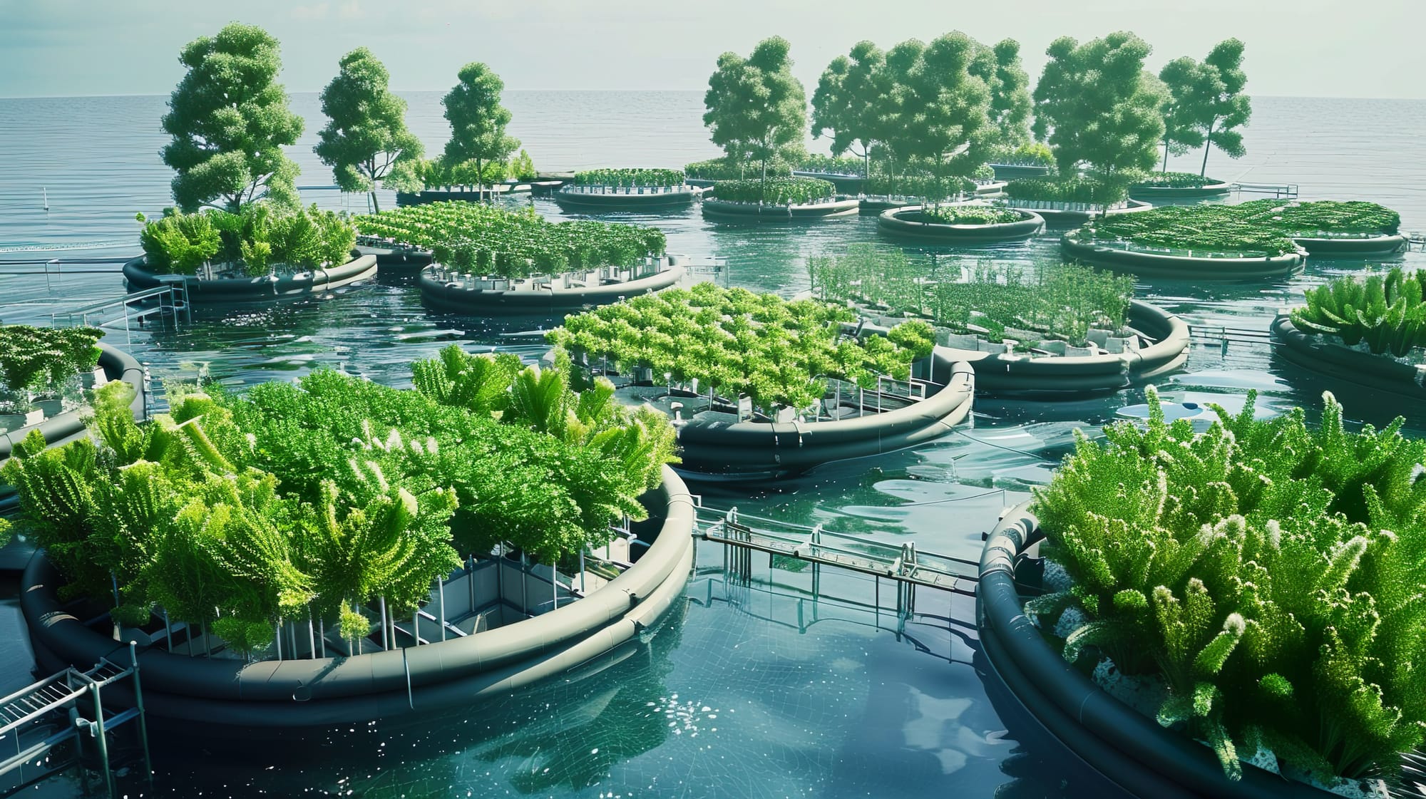 CGI Rendition of Floating Farm Concept