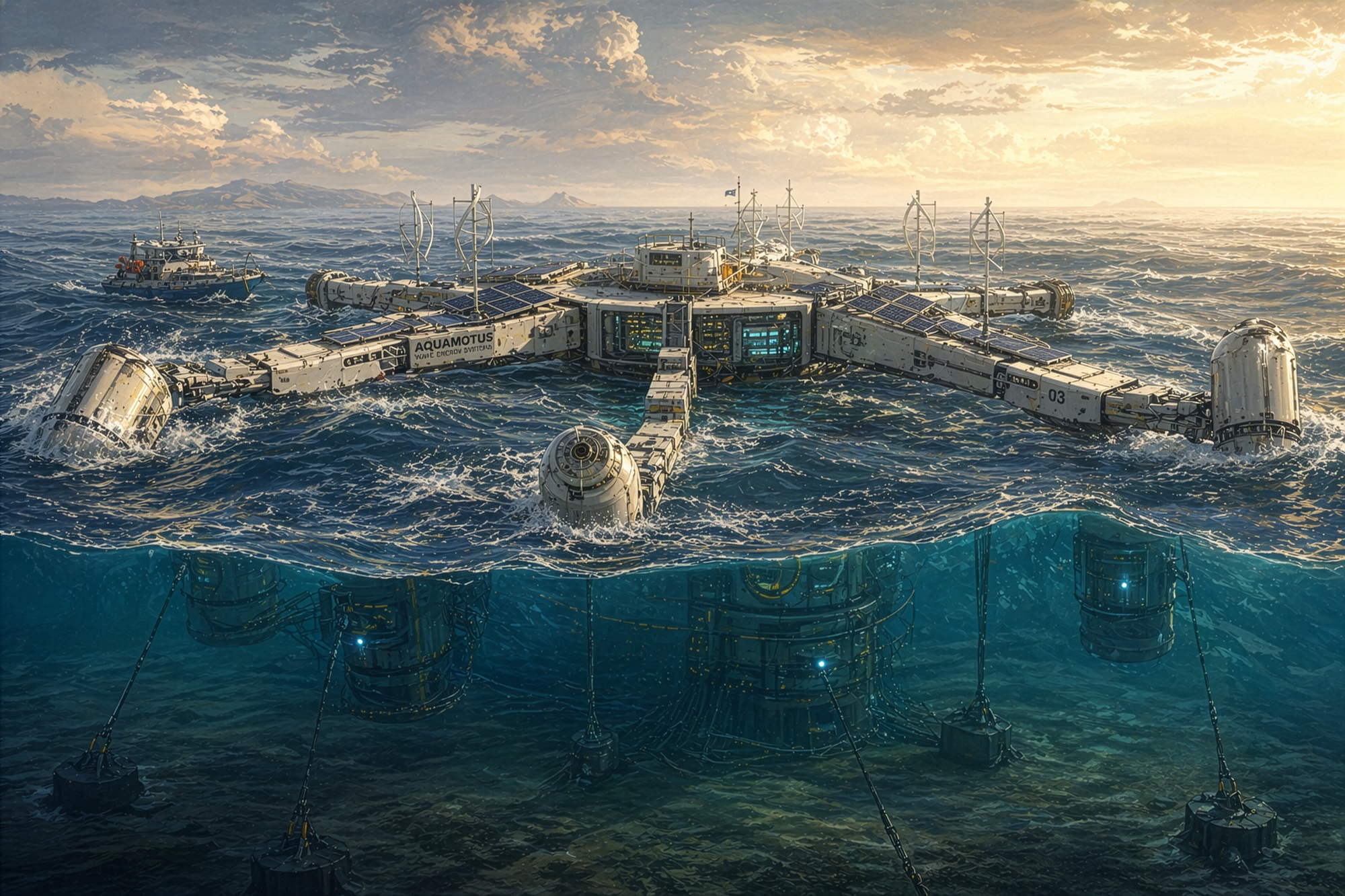 Futuristic ocean wave energy converter system