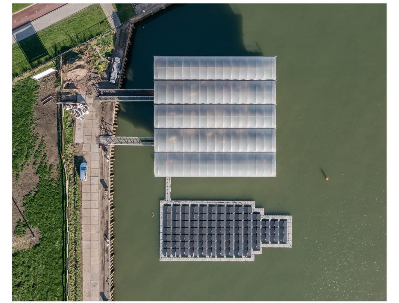 Floating Farm as Seen From Above