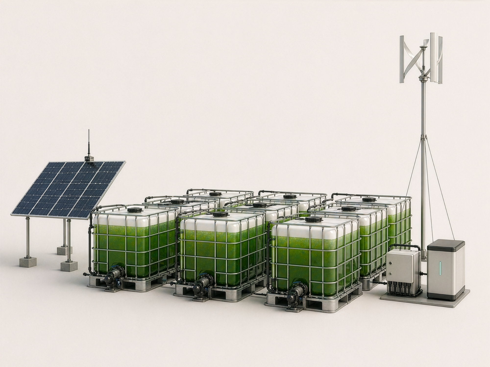 Expanded IBC Bioreactor System - 9 IBC Totes