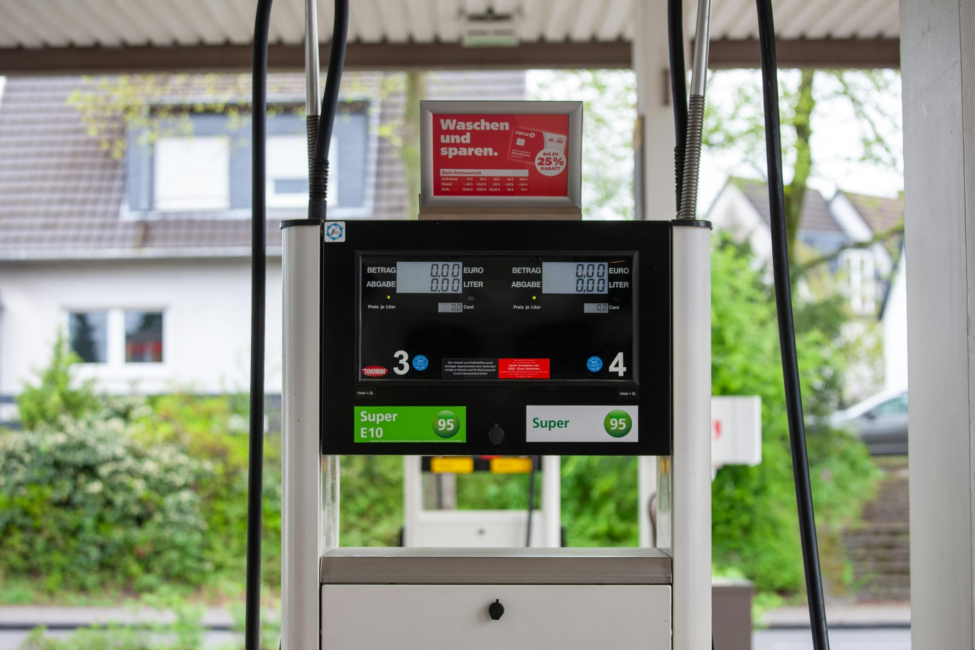 Gas Station Pump in Bergisch Gladbach, German