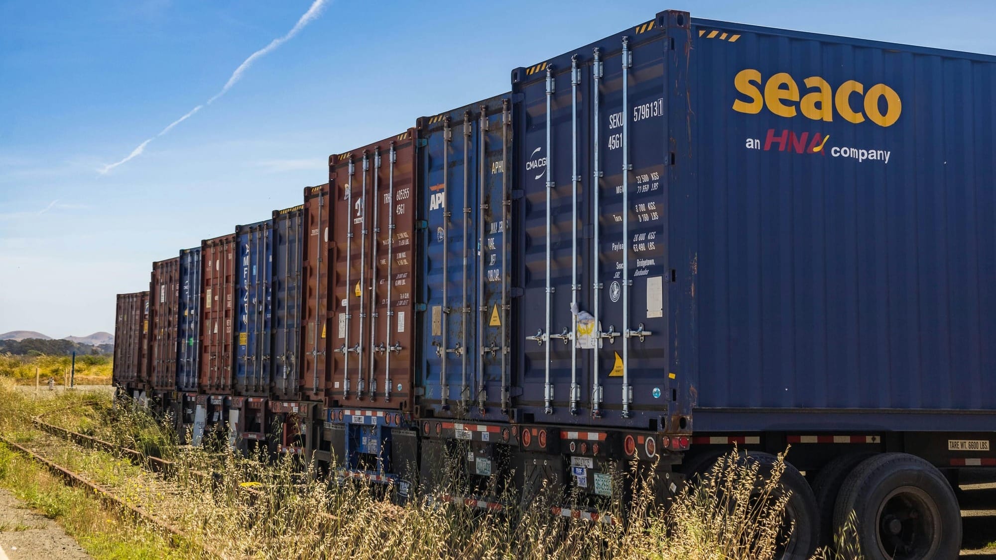 Shipping Containers on Trucks