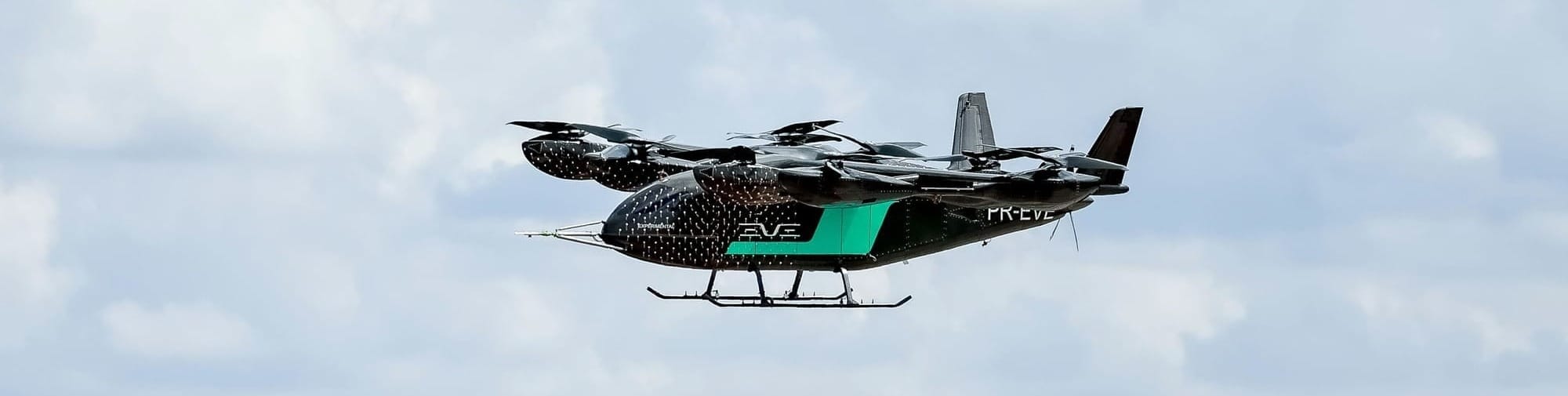 Embraer EVE prototype in flight, March 2026