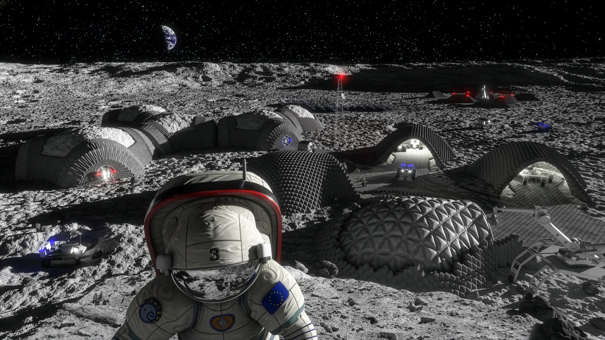 Artist Rendition of Lunar Base