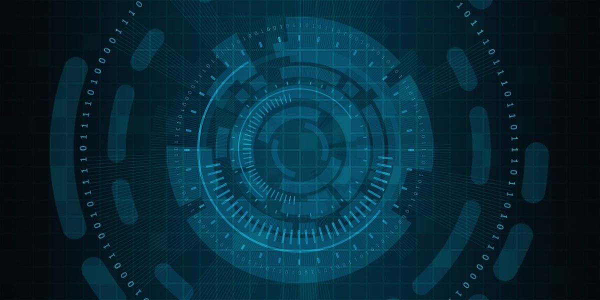 A cyber-techno aesthetic data sci-fi symbolic image.