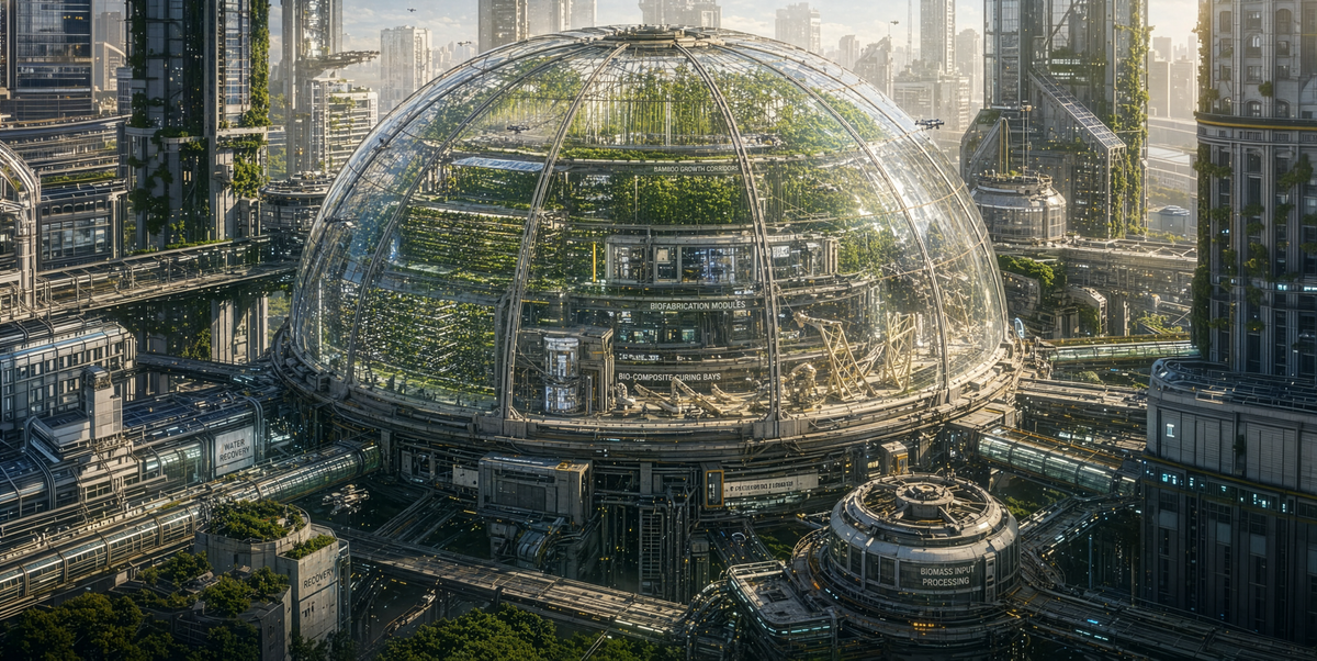 Biodomes for Synthetic Biofabrication (2026): Closed-Loop Ecological Systems and a Bamboo Biopolymer Concrete Alternative