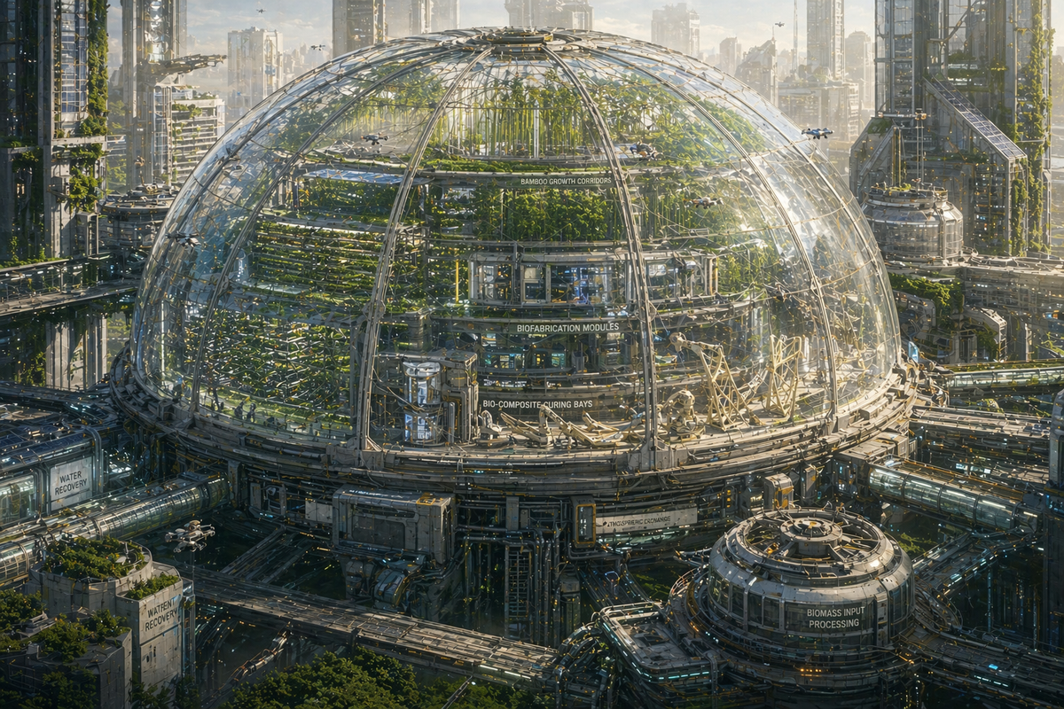 Biodome for Synthetic Biofabrication - Concept Art - Detroit Megacity