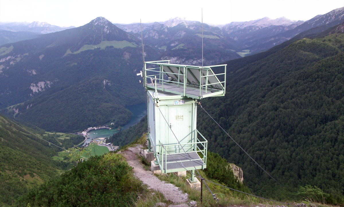 A Galileo test environment Pseudolite in the Berchtesgaden Alps