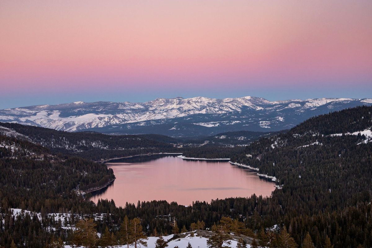 Sunset Over Donner Lake