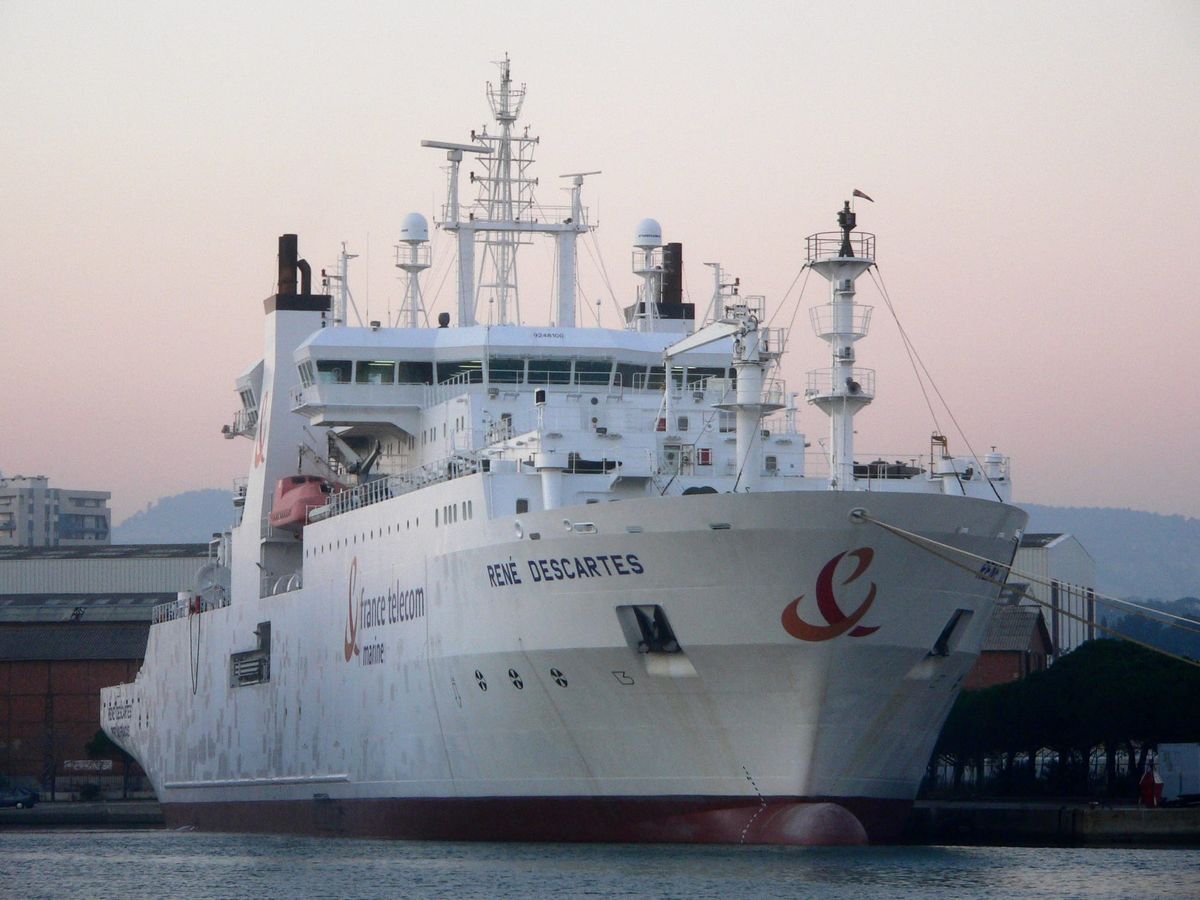 Cable Laying Ship René Descartes, operated by Orange Marine
