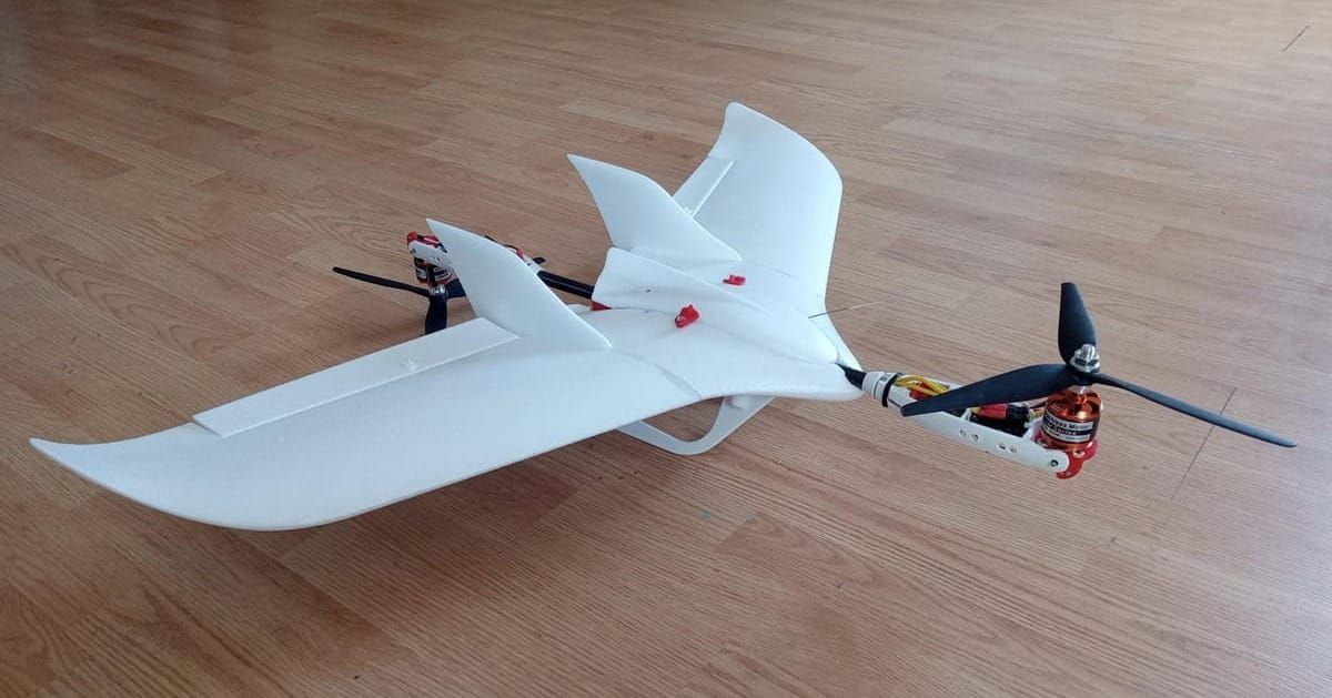 Odyssey eVTOL tilt-propeller subscale model in hover mode