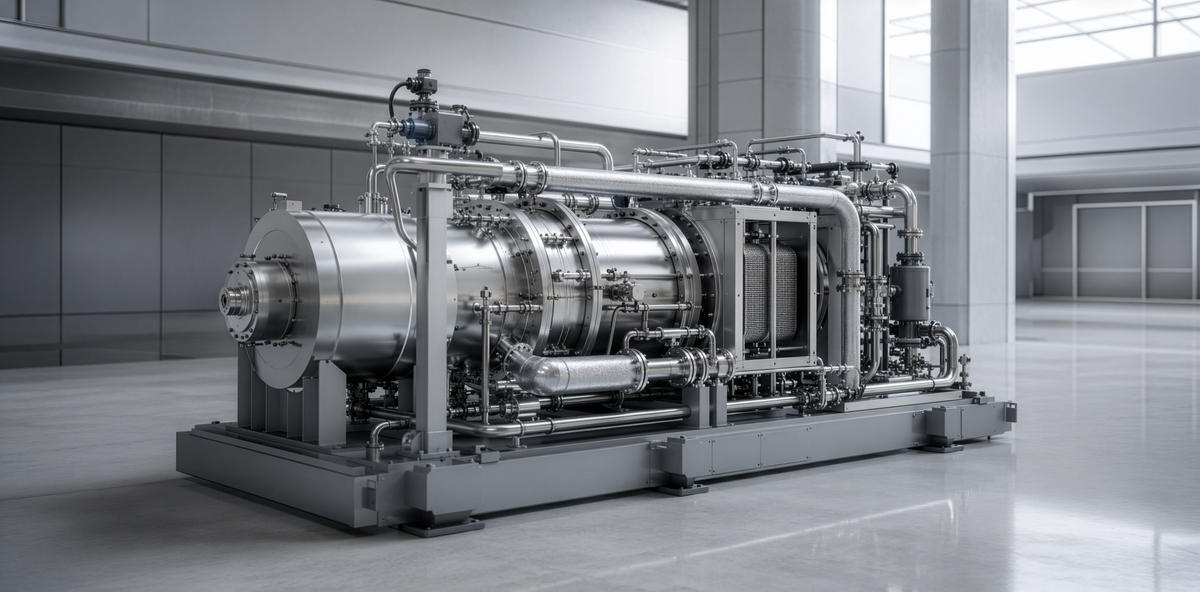 Artist Rendition of a Supercritical CO2 powered Turbine
