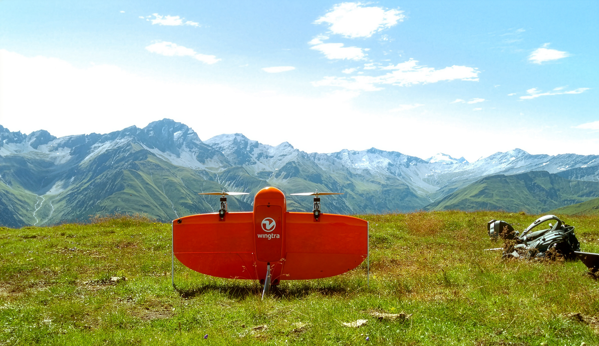 A WingtraOne VTOL drone
