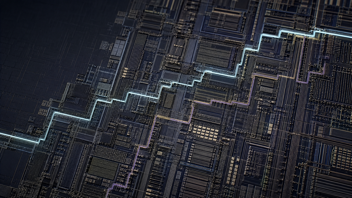 Chip Floorplanning Conceptual Image