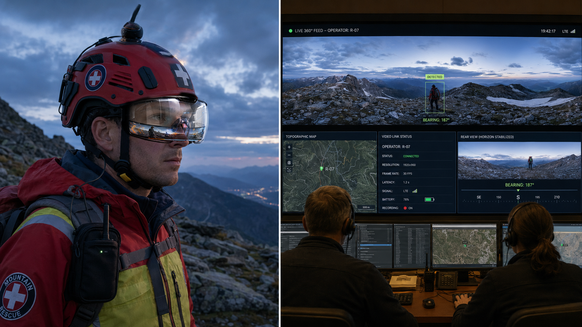 Conceptual Rendering of HorizonSight 360 Utilized by Search and Rescue / Mission Control