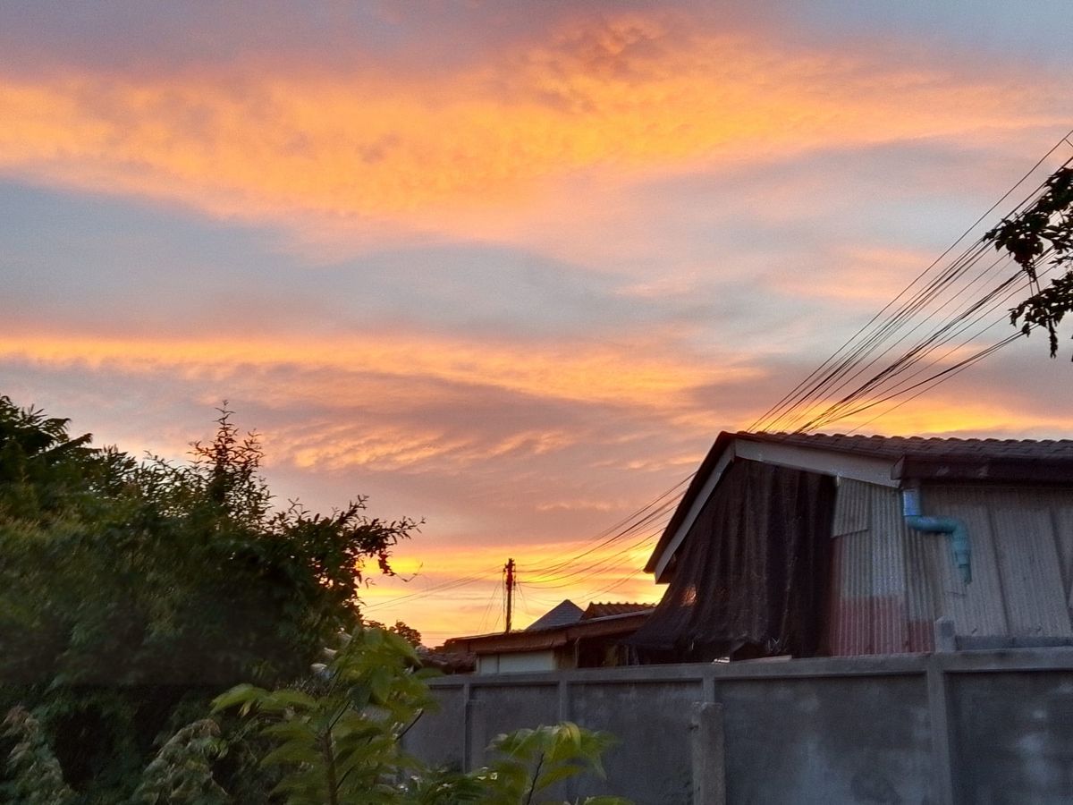 Image of the orange sky