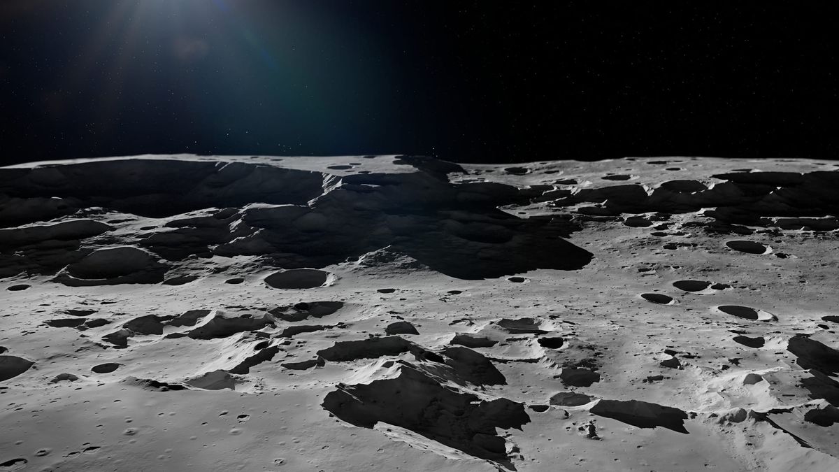 Sky as seen from Lunar Surface