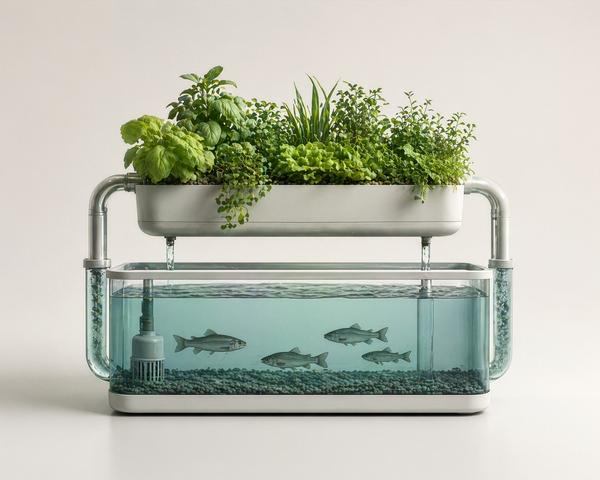 Perpetual Aquaponics System - Prototype Example