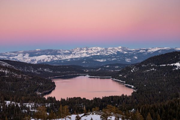 Sunset Over Donner Lake