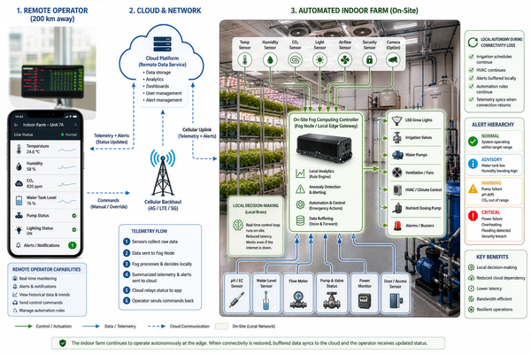 Conceptual Diagram Explaining the Fog Computing Agritech Concept