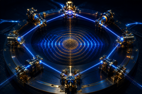 Conceptual Artistic Rendition of Quantum Navigation - Bose-Einstein Condensate - Sagnac Ring