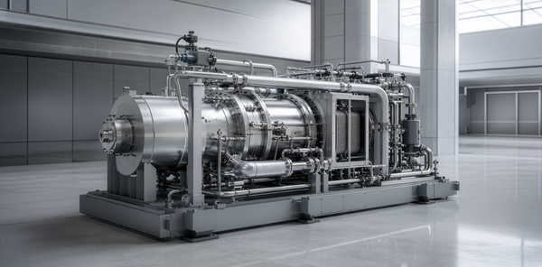 Artist Rendition of a Supercritical CO2 powered Turbine