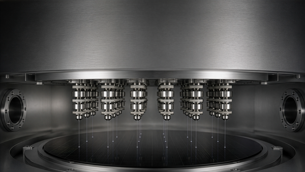 Simplified Internal Mechanism of a Multi-Column Electron Beam Lithography Machine