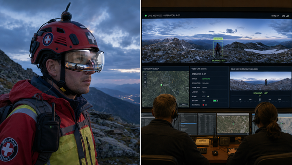 Conceptual Rendering of HorizonSight 360 Utilized by Search and Rescue / Mission Control