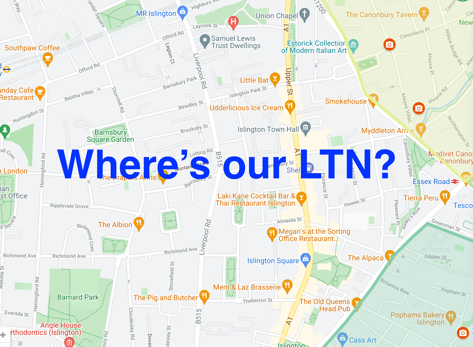 Traffic counting in Barnsbury