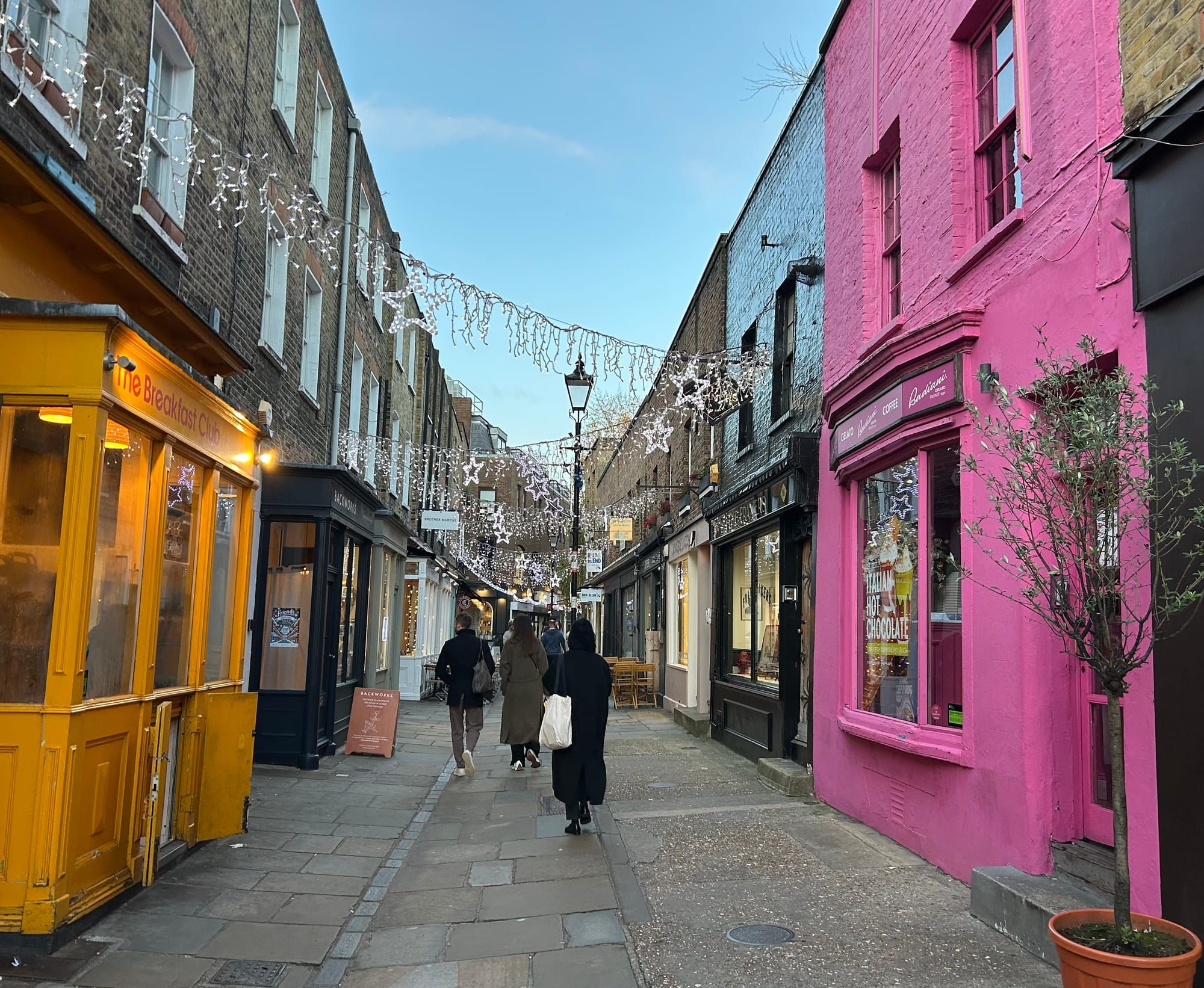 Local shopping street in Islington
