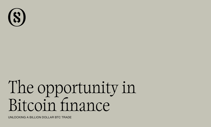 The Opportunity in Bitcoin Finance