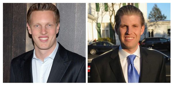 David Ellison and Eric Trump, looking very dudebro-ish