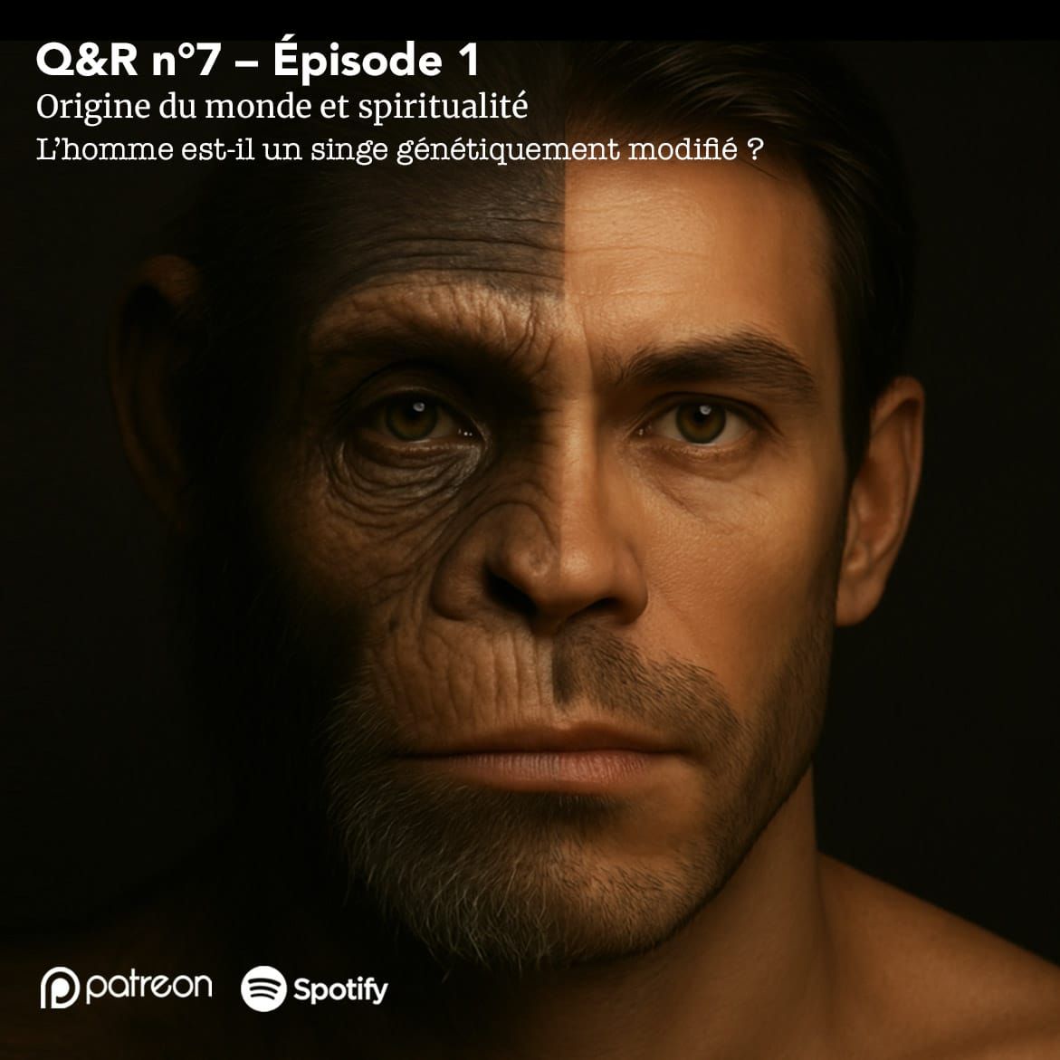 Q&R n°7 – Épisode 01 : Spiritualité et origine du monde - L'humain est-il un singe génétiquement modifié ?