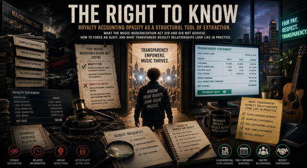 DOCUMENT 03 OF 11  //  TRANSPARENCY, DISCLOSURE, AND THE RIGHT TO SEE THE NUMBERS