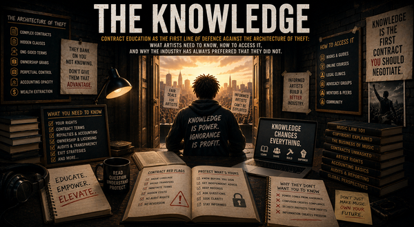 DOCUMENT 01 OF 11  //  CONTRACT EDUCATION: THE KNOWLEDGE ARTISTS WERE DELIBERATELY DENIED
