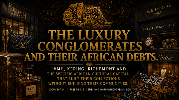 THE LUXURY CONGLOMERATES AND THEIR AFRICAN DEBTS